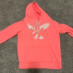 American eagle pink hoodie